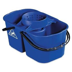 Round Double Moping Bucket (15 Ltr) (Yellow, Blue, Red)